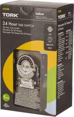 TORK nsi - 20 min to 22 hr Indoor Analog Mechanical Timer Switch - 12 On/Off, 208 to 277 Volts, 60 Hz, 11,080 Watts, 12 Modes - Americas Industrial Supply