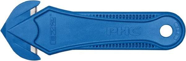 PHC - Recessed/Hook Blade Safety Cutter - Blue Glass Filled Nylon Handle, 1 Blade Included - Americas Industrial Supply