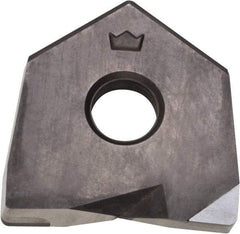 Millstar - BDS25 Grade CM10 CBN Milling Insert - Uncoated, 0.16" Thick, 25mm Inscribed Circle, 2mm Corner Radius - Americas Industrial Supply