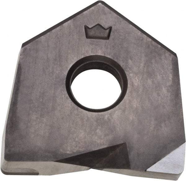 Millstar - BDS0500 Grade CM10 PCD Milling Insert - Uncoated, 0.1" Thick, 1/2" Inscribed Circle, 1/32" Corner Radius - Americas Industrial Supply