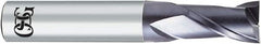 OSG - 10mm, 25mm LOC, 10mm Shank Diam, 63mm OAL, 2 Flute, Solid Carbide Square End Mill - Single End, Diamond Finish, 30° Helix, Centercutting, Right Hand Cut, Right Hand Flute - Americas Industrial Supply