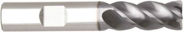 Niagara Cutter - 1", 4 Flute, Single End, Solid Carbide, 0.12" Corner Radius End Mill - 4" OAL, Right Hand Flute, 1" LOC, Right Hand Cut - Americas Industrial Supply