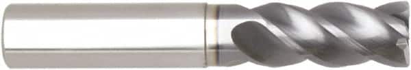 Niagara Cutter - 5/8", 4 Flute, Single End, Solid Carbide, 0.03" Corner Radius End Mill - 3-1/2" OAL, Right Hand Flute, 1-1/4" LOC, Right Hand Cut, 1-7/8" Extended Reach - Americas Industrial Supply