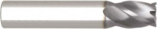 Niagara Cutter - 5/8", 4 Flute, Single End, Solid Carbide, 0.03" Corner Radius End Mill - 4" OAL, Right Hand Flute, 1-7/8" LOC, Right Hand Cut - Americas Industrial Supply