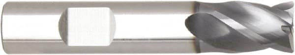 Niagara Cutter - 5/8", 4 Flute, Single End, Solid Carbide, 0.03" Corner Radius End Mill - 4" OAL, Right Hand Flute, 1-7/8" LOC, Right Hand Cut - Americas Industrial Supply