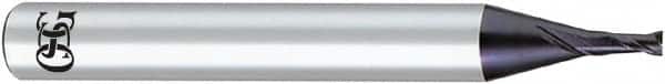 OSG - 10mm, 2 Flute, Solid Carbide, 1mm Corner Radius End Mill - 100mm OAL, 30° Helix, Right Hand Flute, 22mm LOC, Right Hand Cut - Americas Industrial Supply
