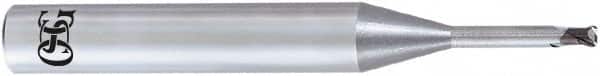 OSG - 1mm, 2 Flute, CBN, 0.3mm Corner Radius End Mill - 45mm OAL, 30° Helix, Right Hand Flute, 0.6mm LOC, Right Hand Cut, - Americas Industrial Supply