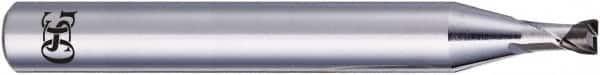 OSG - 2mm, 2 Flute, CBN, 0.5mm Corner Radius End Mill - 50mm OAL, 30° Helix, Right Hand Flute, 1.2mm LOC, Right Hand Cut, - Americas Industrial Supply