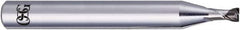 OSG - 2mm, 2 Flute, CBN, 0.5mm Corner Radius End Mill - 50mm OAL, 30° Helix, Right Hand Flute, 1.2mm LOC, Right Hand Cut, - Americas Industrial Supply