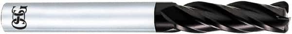 OSG - 10mm, 4 Flute, Solid Carbide, 2mm Corner Radius End Mill - 100mm OAL, 30° Helix, Right Hand Flute, 22mm LOC, Right Hand Cut - Americas Industrial Supply