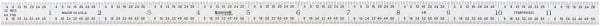 SPI - 12" Long, 1/64, 1/32, 1/16, 1/8" Graduation, Flexible Steel Rule - 4R Graduation Style, Satin Chrome Finish - Americas Industrial Supply