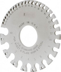 SPI - Wire & Sheet Metal Gages For Use With: Sheet & Plate Iron & Steel Minimum Size (Wire): #36 - Americas Industrial Supply