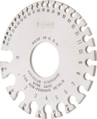 SPI - Wire & Sheet Metal Gages For Use With: Non-Ferrous Metals Minimum Size (Wire): #36 - Americas Industrial Supply
