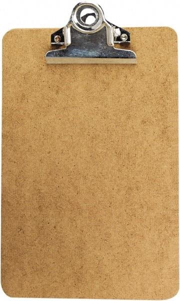 UNIVERSAL - 3/10" Long x 6" Wide, Clip Board - Brown - Americas Industrial Supply