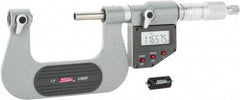 SPI - 25 to 50mm Range, Electronic Screw Thread Micrometer - Ratchet Stop Thimble, 0.00005" Graduation, 0.0002" Accuracy - Americas Industrial Supply