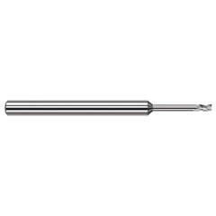 Harvey Tool - 0.045", 0.068" LOC, 1/8" Shank Diam, 2-1/2" OAL, 3 Flute Solid Carbide Square End Mill - Exact Industrial Supply