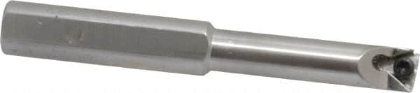 Hertel - 0.438" Min Bore Diam, 3-3/4" OAL, 1/2" Shank Diam, HBBQ Indexable Boring Bar - 1-7/8" Max Bore Depth, TPC.. Insert, Screw Holding Method - Americas Industrial Supply