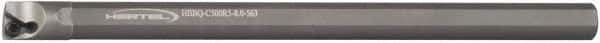 Hertel - 0.438" Min Bore Diam, 5" OAL, 3/8" Shank Diam, HBBQ Indexable Boring Bar - 1-1/2" Max Bore Depth, TPC.. Insert, Screw Holding Method - Americas Industrial Supply