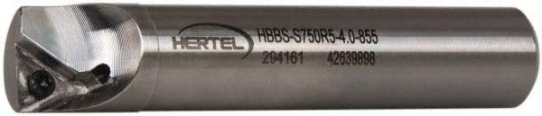 Hertel - 0.855" Min Bore Diam, 4" OAL, 3/4" Shank Diam, HBBS Indexable Boring Bar - 2-1/2" Max Bore Depth, TD.., TP.. Insert, Screw Holding Method - Americas Industrial Supply