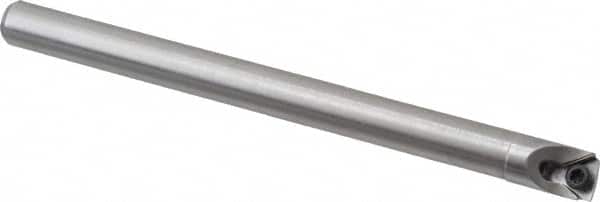 Hertel - 0.438" Min Bore Diam, 5" OAL, 3/8" Shank Diam, HBBQ Indexable Boring Bar - 1-1/2" Max Bore Depth, TPC.. Insert, Screw Holding Method - Americas Industrial Supply