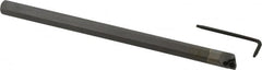 Hertel - 0.415" Min Bore Diam, 6" OAL, 3/8" Shank Diam, HBBQ Indexable Boring Bar - 3-3/4" Max Bore Depth, WPGT Insert, Screw Holding Method - Americas Industrial Supply