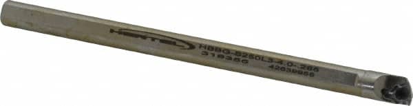 Hertel - 0.285" Min Bore Diam, 4" OAL, 1/4" Shank Diam, HBBG Indexable Boring Bar - 1" Max Bore Depth, WPGT Insert, Screw Holding Method - Americas Industrial Supply