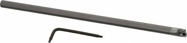 Hertel - 0.285" Min Bore Diam, 6" OAL, 1/4" Shank Diam, HBBG Indexable Boring Bar - 2-1/2" Max Bore Depth, WPGT Insert, Screw Holding Method - Americas Industrial Supply
