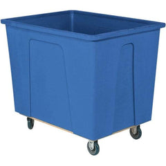 Wesco Industrial Products - 350 Lb Load Capacity, 4 Bushels, Plastic Box Truck - 21" Wide x 32" Long x 21-1/2" High, Blue - Americas Industrial Supply