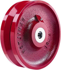 Hamilton - 10 Inch Diameter x 3 Inch Wide, Cast Iron Caster Wheel - 3,000 Lb. Capacity, 3-1/4 Inch Hub Length, 1-1/4 Inch Axle Diameter, Straight Roller Bearing - Americas Industrial Supply