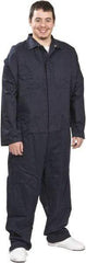 PRO-SAFE - Size XL, Navy Blue, Zipper, Arc Flash Coverall - 40 to 42" Chest, Indura Ultra Soft, Cotton, Nylon, 6 Pockets - Americas Industrial Supply