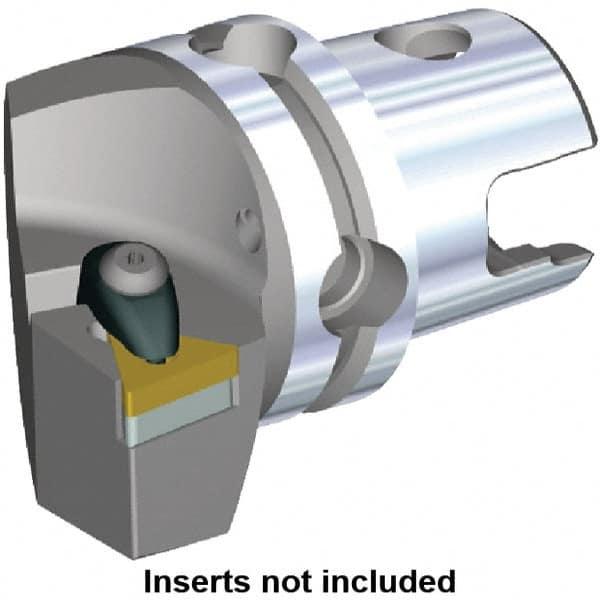 Kennametal - Left Hand Cut, Size KM40, TN.. Insert Compatiblity, Modular Turning & Profiling Cutting Unit Head - 27mm Ctr to Cutting Edge, 45mm Head Length, Through Coolant, Series Kenclamp - Americas Industrial Supply