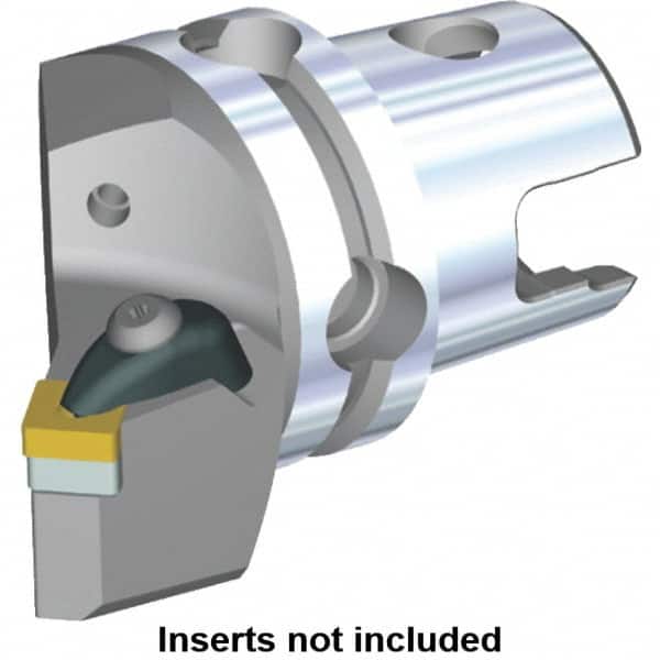 Kennametal - Right Hand Cut, Size KM40, SN.. Insert Compatiblity, Modular Turning & Profiling Cutting Unit Head - 19mm Ctr to Cutting Edge, 53.3mm Head Length, Through Coolant, Series Kenclamp - Americas Industrial Supply