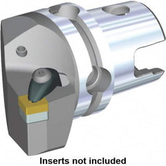 Kennametal - Right Hand Cut, Size KM40, SN.. Insert Compatiblity, Modular Turning & Profiling Cutting Unit Head - 24mm Ctr to Cutting Edge, 45mm Head Length, Through Coolant, Series Kenclamp - Americas Industrial Supply