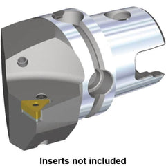 Kennametal - Right Hand Cut, Size KM40, TN.. Insert Compatiblity, Internal or External Modular Turning & Profiling Cutting Unit Head - 27mm Ctr to Cutting Edge, 40mm Head Length, Through Coolant, Series Kenlever - Americas Industrial Supply