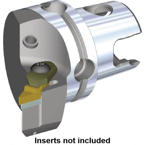 Kennametal - VBMR.. Insert, 40mm Head Length, Modular Grooving Cutting Unit Head - Left Hand Cut, System Size KM40, Through Coolant, Series Top Notch - Americas Industrial Supply