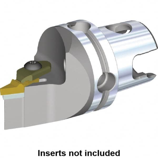 Kennametal - V.GR.. Insert, 45mm Head Length, Modular Grooving Cutting Unit Head - Left Hand Cut, System Size KM40, Through Coolant, Series Top Notch - Americas Industrial Supply