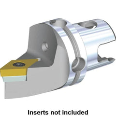 Kennametal - Neutral Cut, Size KM40, DC.. Insert Compatiblity, Modular Turning & Profiling Cutting Unit Head - 45mm Head Length, Through Coolant, Series S-Clamping - Americas Industrial Supply