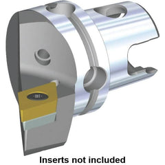 Kennametal - Left Hand Cut, Size KM40, DC.. Insert Compatiblity, Modular Turning & Profiling Cutting Unit Head - 27mm Ctr to Cutting Edge, 40mm Head Length, Through Coolant, Series S-Clamping - Americas Industrial Supply