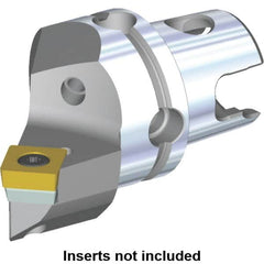 Kennametal - Left Hand Cut, Size KM40, SC.. Insert Compatiblity, Internal or External Modular Turning & Profiling Cutting Unit Head - 27mm Ctr to Cutting Edge, 48.3mm Head Length, Through Coolant, Series S-Clamping - Americas Industrial Supply