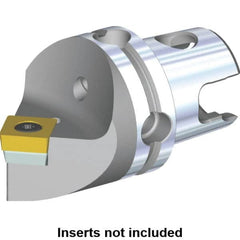 Kennametal - Neutral Cut, Size KM40, SC.. Insert Compatiblity, Modular Turning & Profiling Cutting Unit Head - 40mm Head Length, Through Coolant, Series S-Clamping - Americas Industrial Supply