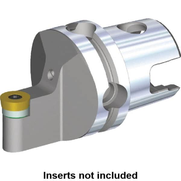 Kennametal - Neutral Cut, Size KM40, RC.. Insert Compatiblity, Modular Turning & Profiling Cutting Unit Head - 4mm Ctr to Cutting Edge, 40mm Head Length, Through Coolant, Series S-Clamping - Americas Industrial Supply