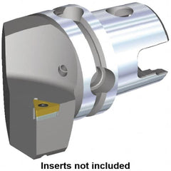 Kennametal - Left Hand Cut, Size KM40, TC.. Insert Compatiblity, Modular Turning & Profiling Cutting Unit Head - 27mm Ctr to Cutting Edge, 40mm Head Length, Through Coolant, Series S-Clamping - Americas Industrial Supply