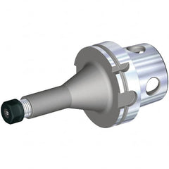 Kennametal - 0.5mm to 13mm Capacity, 100mm Projection, Modular Connection, ER20 Collet Chuck - Through-Spindle - Exact Industrial Supply