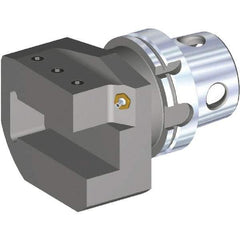 Kennametal - Left Hand Cut, Size KM4X100, Modular Turning & Profiling Cutting Unit Head - 108mm Head Length, Through Coolant - Americas Industrial Supply
