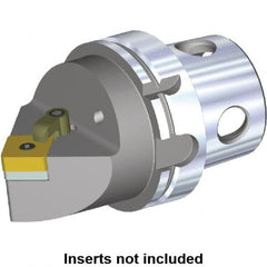 Kennametal - Neutral Cut, Size KM4X100, SN.. Insert Compatiblity, Modular Turning & Profiling Cutting Unit Head - 100mm Head Length, Through Coolant - Americas Industrial Supply