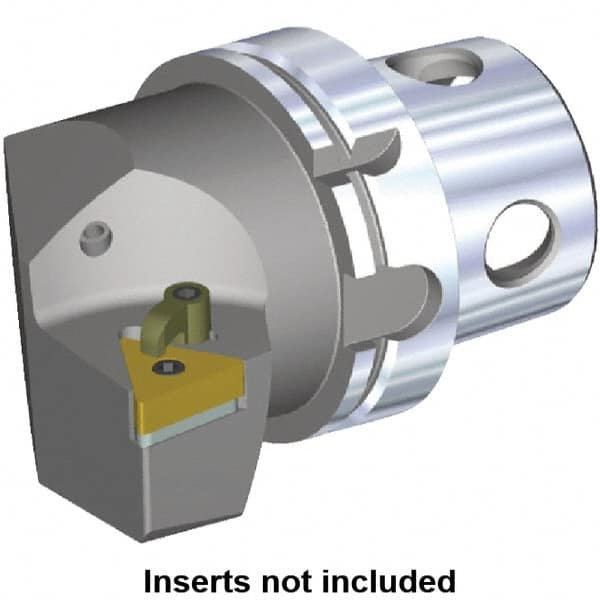 Kennametal - Right Hand Cut, Size KM4X100, TN.. Insert Compatiblity, Modular Turning & Profiling Cutting Unit Head - 63mm Ctr to Cutting Edge, 100mm Head Length, Through Coolant - Americas Industrial Supply