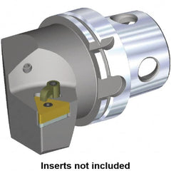 Kennametal - Right Hand Cut, Size KM4X100, TN.. Insert Compatiblity, Modular Turning & Profiling Cutting Unit Head - 63mm Ctr to Cutting Edge, 100mm Head Length, Through Coolant - Americas Industrial Supply