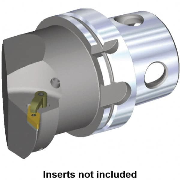 Kennametal - Right Hand Cut, Size KM4X100, VN.. Insert Compatiblity, Internal or External Modular Turning & Profiling Cutting Unit Head - 63mm Ctr to Cutting Edge, 100mm Head Length, Through Coolant - Americas Industrial Supply