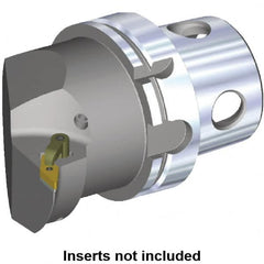 Kennametal - Left Hand Cut, Size KM4X100, VN.. Insert Compatiblity, Internal or External Modular Turning & Profiling Cutting Unit Head - 63mm Ctr to Cutting Edge, 100mm Head Length, Through Coolant - Americas Industrial Supply