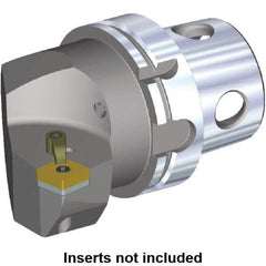 Kennametal - Left Hand Cut, Size KM4X100, CN.. Insert Compatiblity, Internal or External Modular Turning & Profiling Cutting Unit Head - 63mm Ctr to Cutting Edge, 100mm Head Length, Through Coolant - Americas Industrial Supply